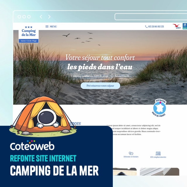 Nouveau site web pour le Camping de la Mer